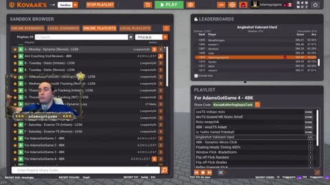 What i'm playing PVP today? #bulletyeeters - KovaaK's 501hrs