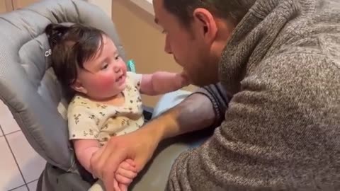 Baby Julie With Dad