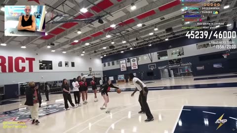 reacting to Duke Dennis 1 v 1's Female Jordan Athlete (INTENSE! 🏀)