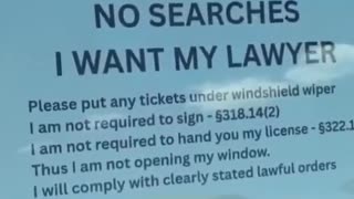 Drivers Are Using Silent Cards During Police Stops