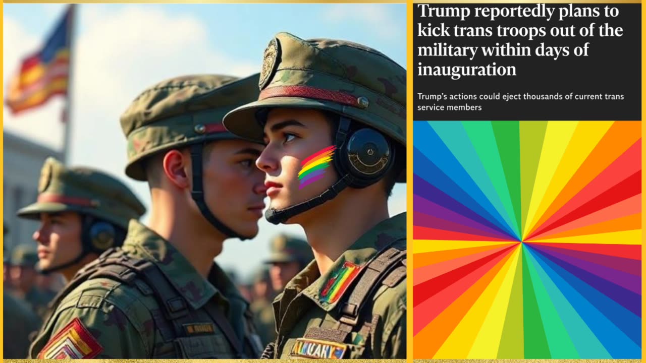 TRANS GENDER HYAVD ALL RIGHT TO BE IN THE ARMY WHY IS TRUMP PLANNING TO KICK THEM OUT