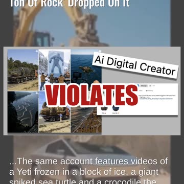 Fact Check: FAKE Video Shows Tesla Cybertruck Not Destroyed When 'A Ton Of Rock' Dropped On It