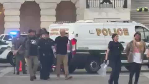 Several military veterans were just arrested for sitting on the Capitol steps in Washington DC