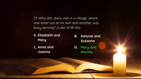 Gospel of Luke 30 questions NIV