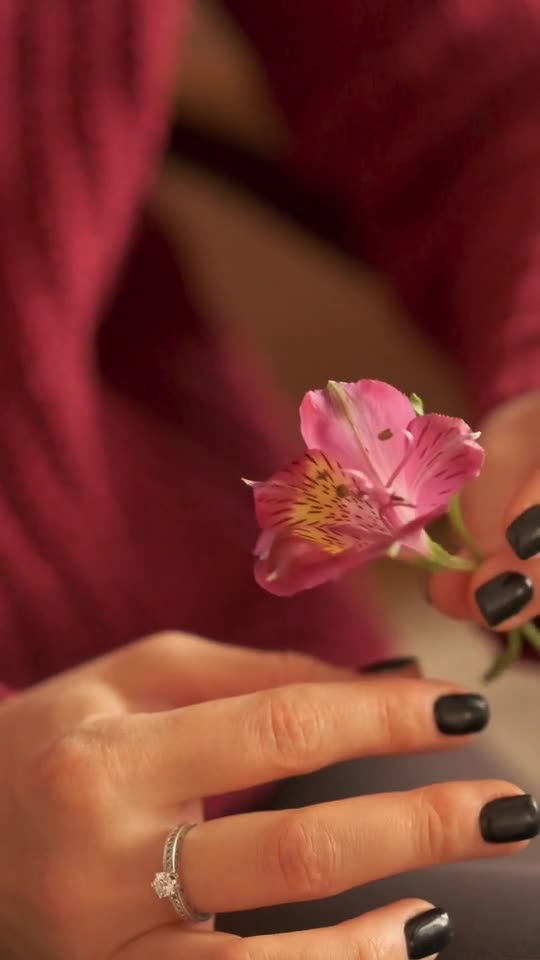 Woman, flowers, romantic
