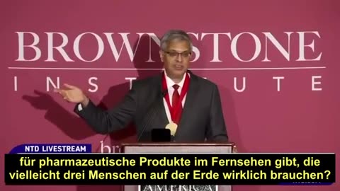 Dr. Jay Bhattacharya erklärt, warum Werbung für Medikamente nichts mit Gesundheit zu tun habe