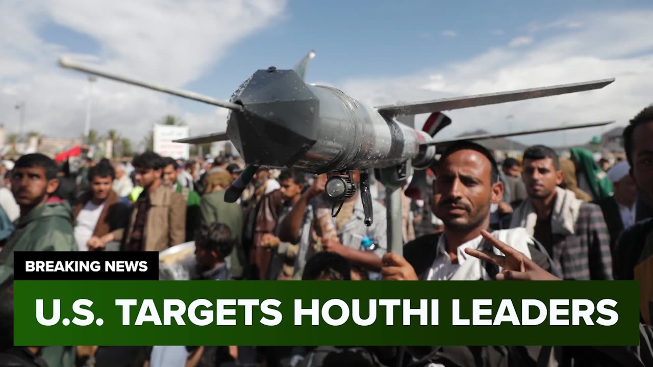U.S. STRIKES Houthis... Bombs Dropped on Yemen CAPITAL CITY