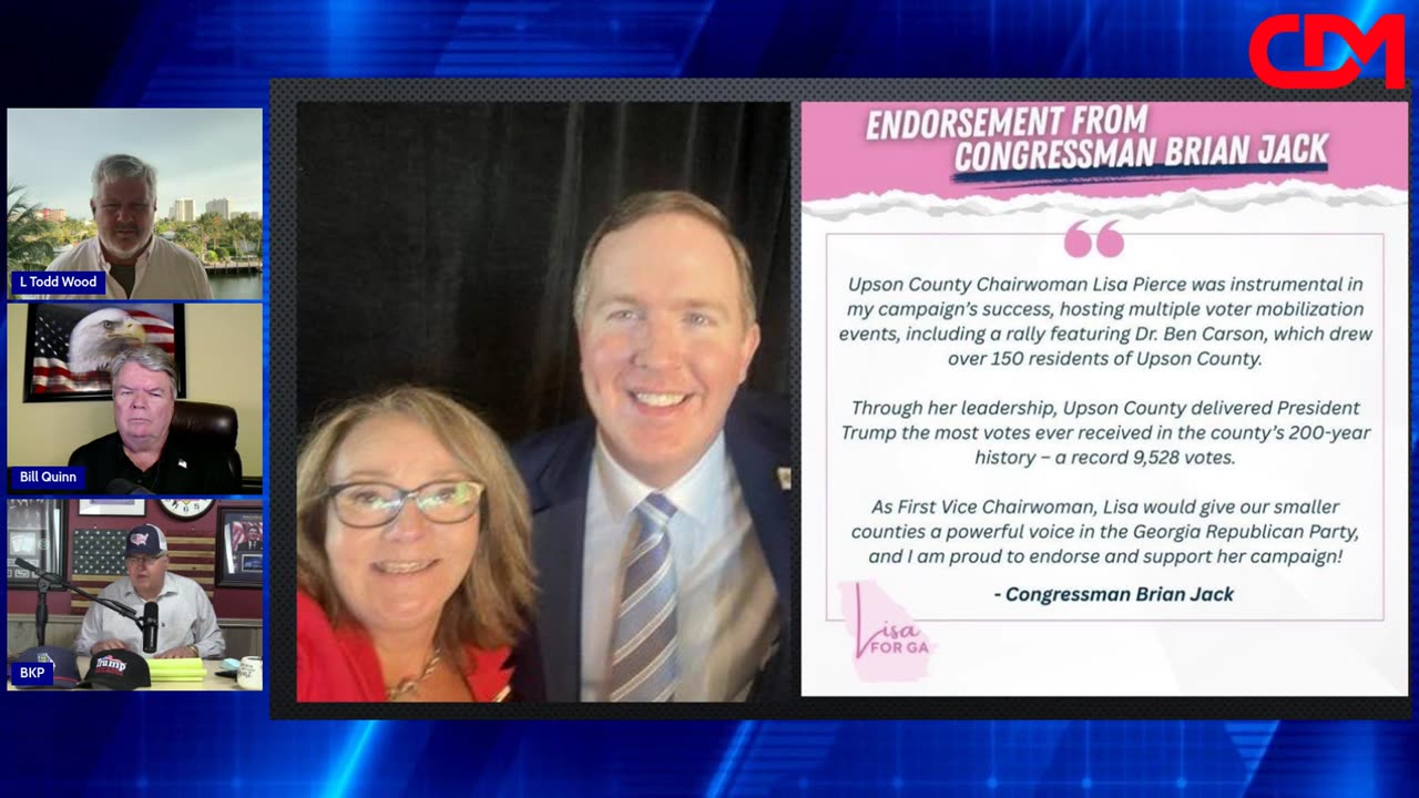 The Georgia Show! Lisa Pierce, Establishment games exposed, Brian K. Pritchard 5/29/25