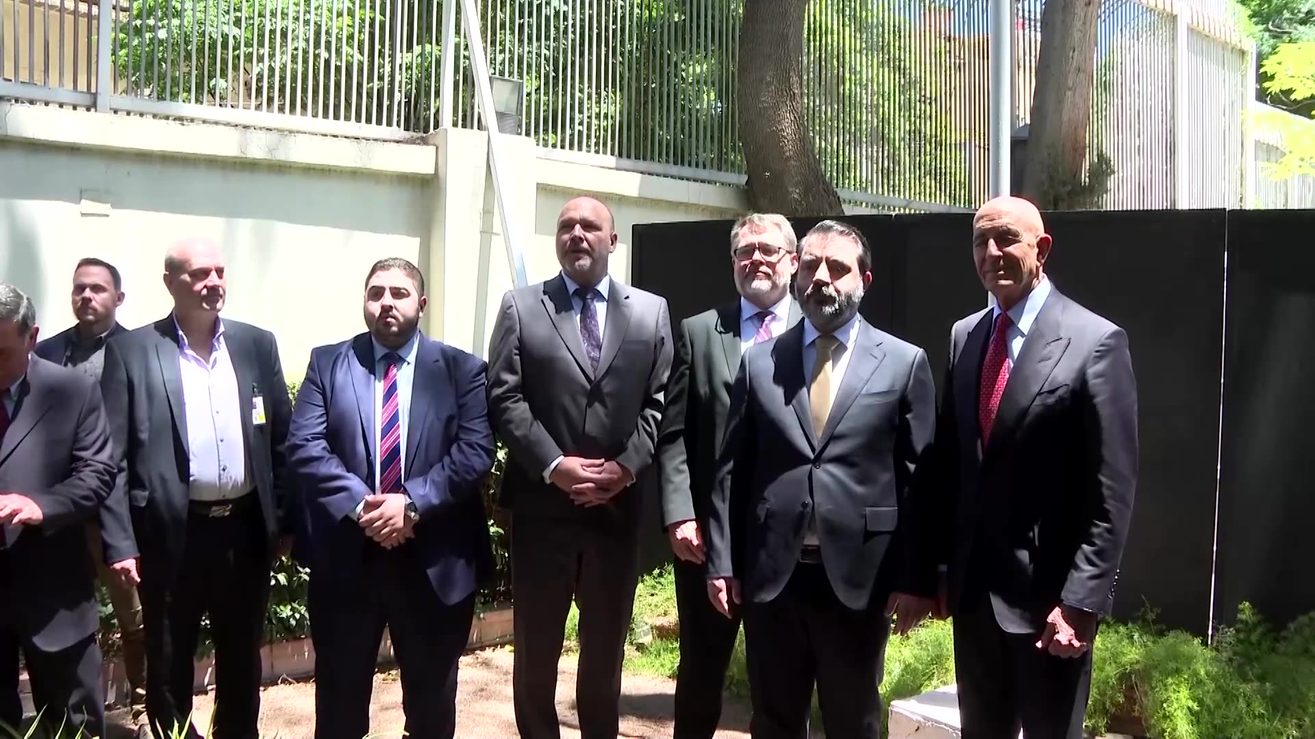 US flag raised over ambassadors residence in Damascus