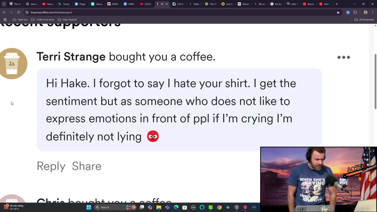If I'm crying 😡 I'm definitely not lying