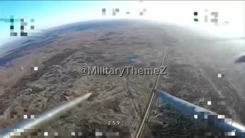 The operator of a Russian Bumerang-10 drone rammed a Ukrainian Darts attack drone.