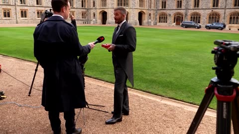 David Beckham knighted for services to sport and charity