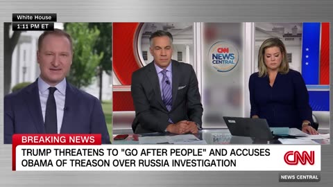Trump threatens to ‘go after people’ and accuses Obama of treason over Russia investigation