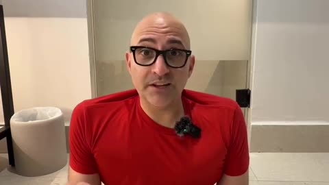 Poor gay has to move around on his balls all day