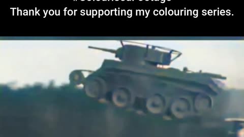 Soviet BT-7 Tank Sets Jump Record #ColourisedHistory