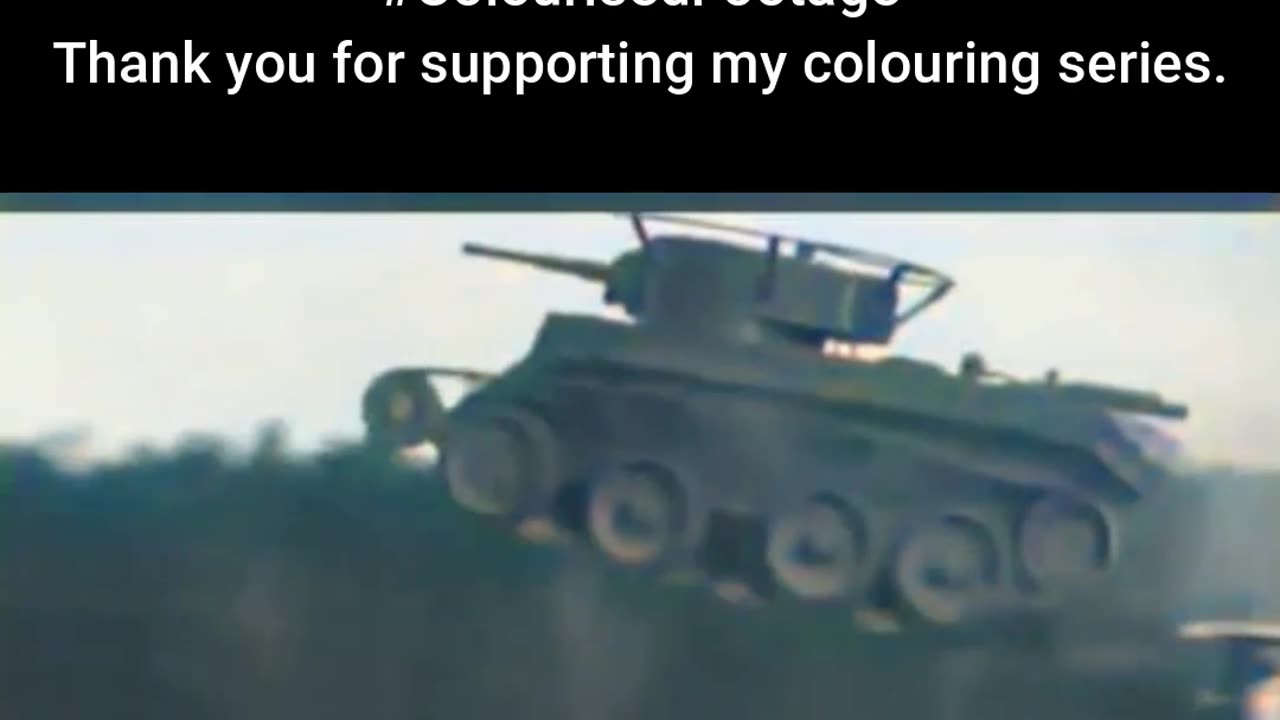 Soviet BT-7 Tank Sets Jump Record #ColourisedHistory