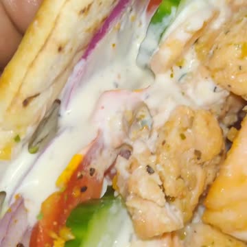 salmon pita sandwich
