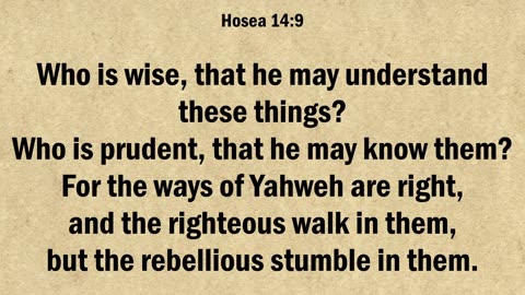 Hosea 14