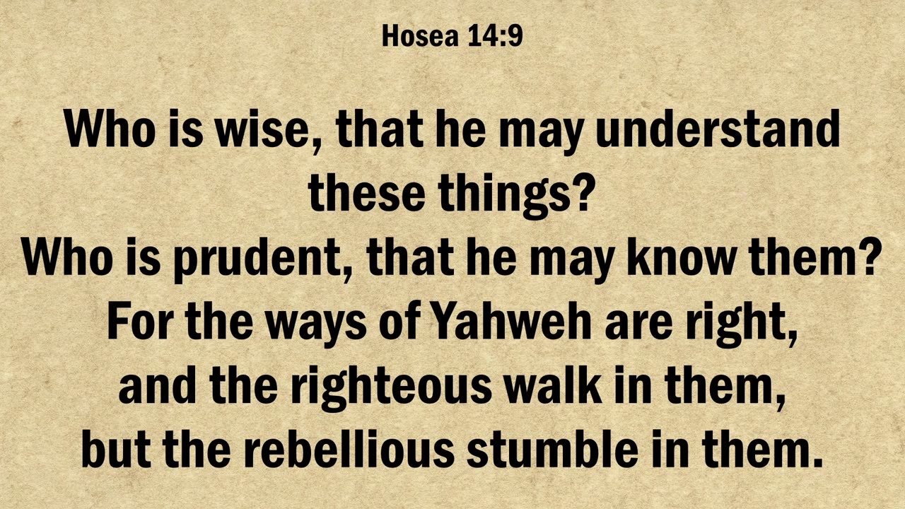 Hosea 14
