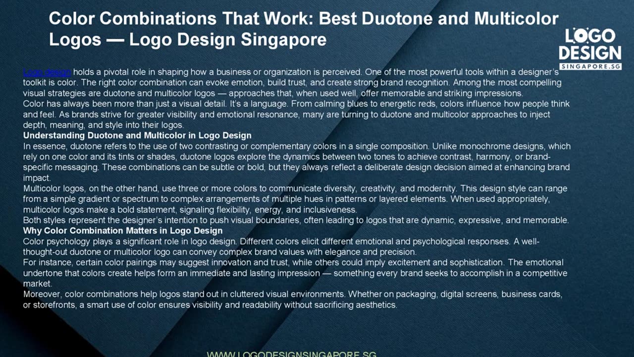 Color Combinations That Work: Best Duotone and Multicolor Logos