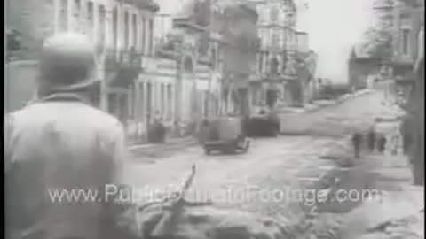 Allied Armies on March into Central Germany Newsreel www.PublicDomainFootage.com