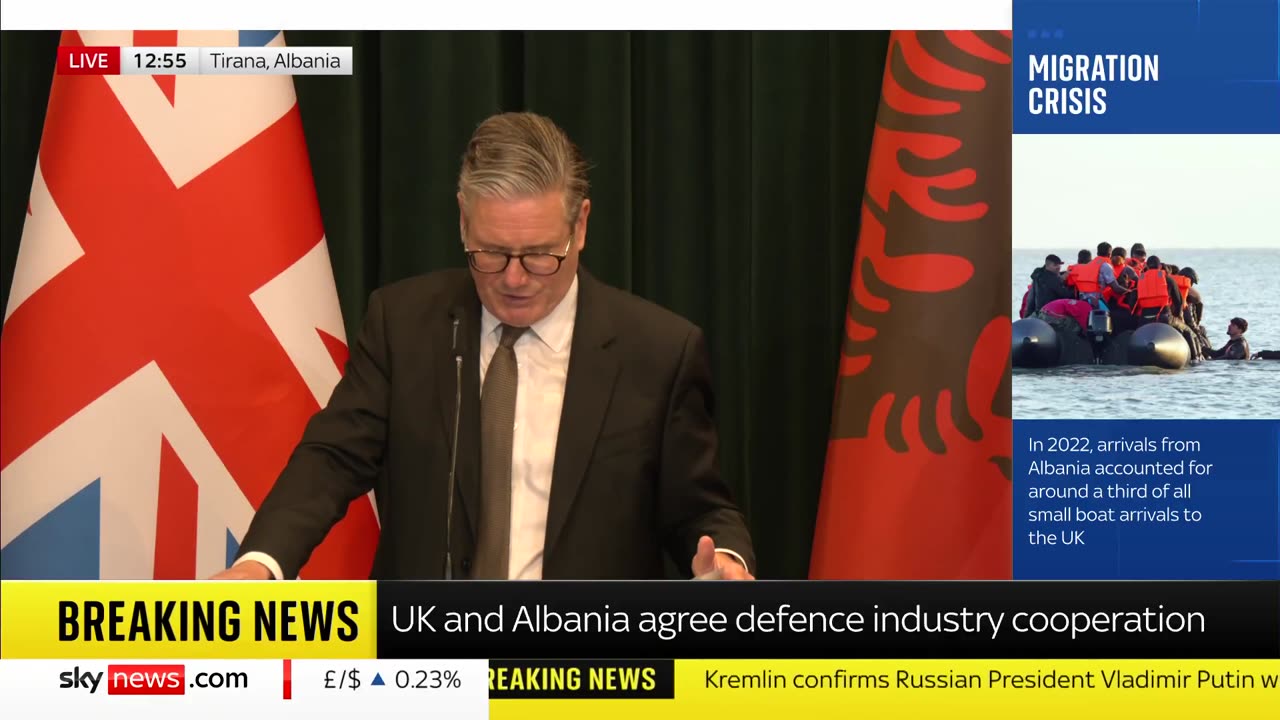 British PM Keir Starmer announces plans to send migrants facing deportation to facilities