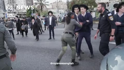 Ultra-Orthodox Jews protest ‘Israeli’ military service