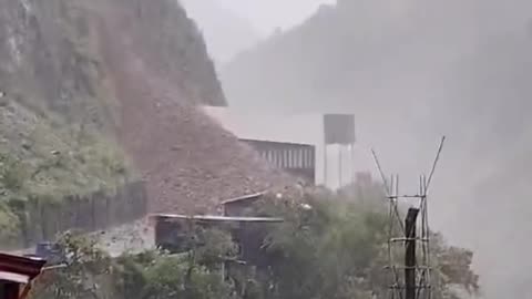 Landslides, falling debris, and hazardous road conditions