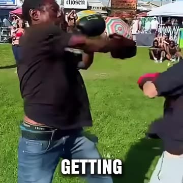 Grandpa vs Teen Boxing