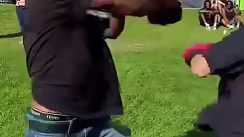 Grandpa vs Teen Boxing