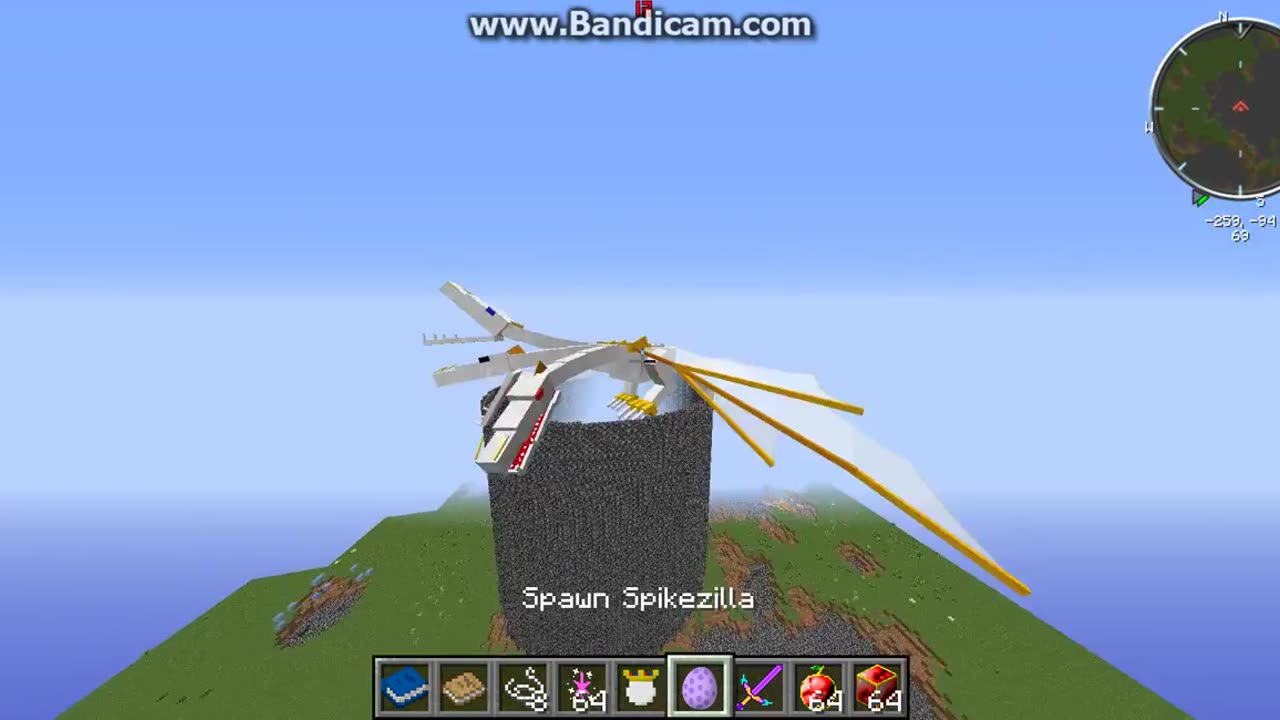 Minecraft mob battle The King Vs Spikezilla