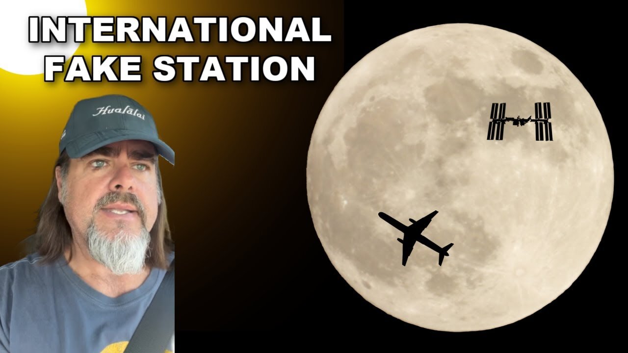 Aloha from Florida ISS vs Airplane transiting the moon!