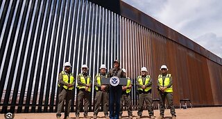 Noem Orders Entire Southern Border Wall Painted Black to Deter Illegal Crossings