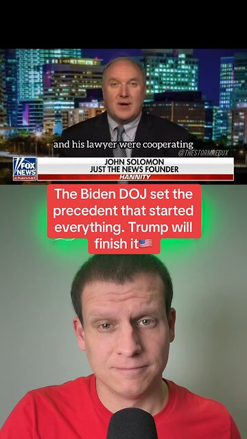 The Biden DOJ set the precedent that started everything. Trump will finish it. 🇺🇸