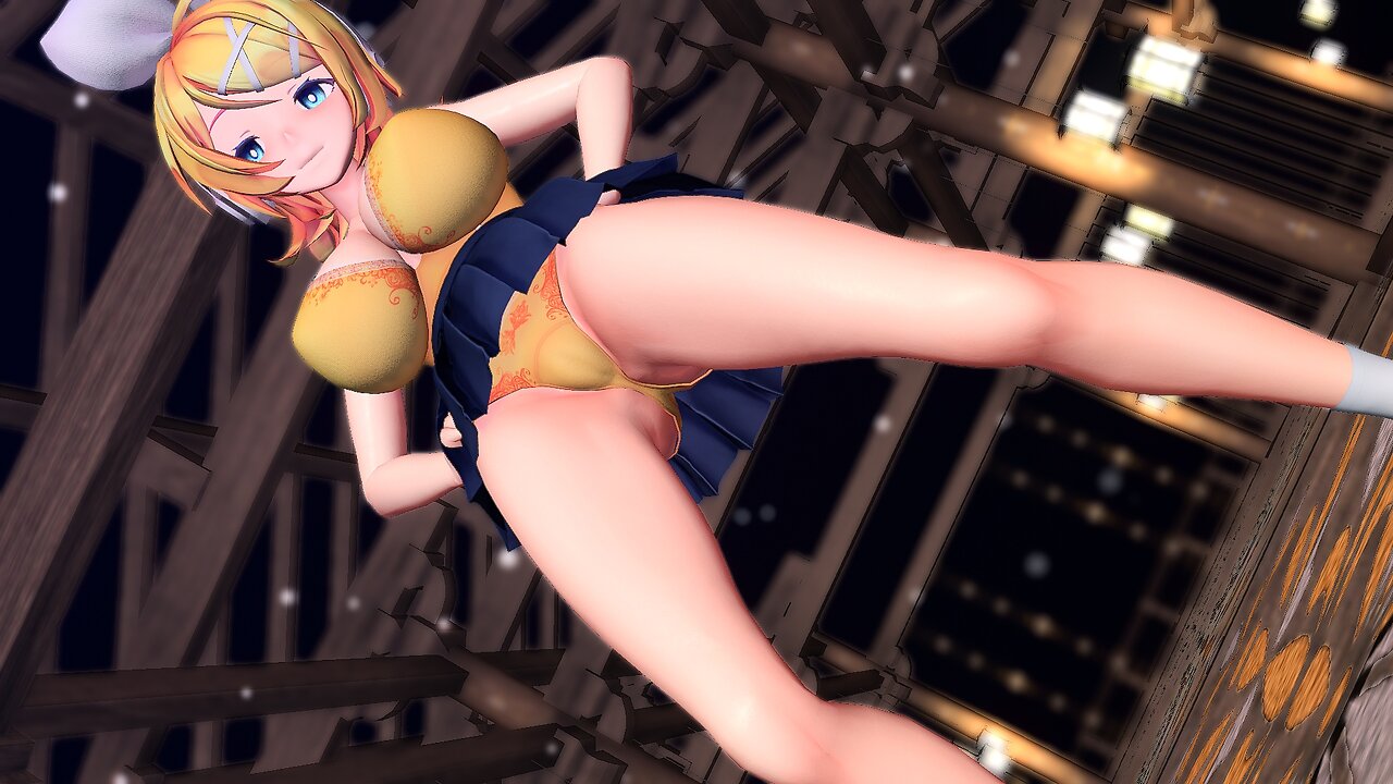 【Hot Dance】鏡音リン/Up ＆ Down【MMD】