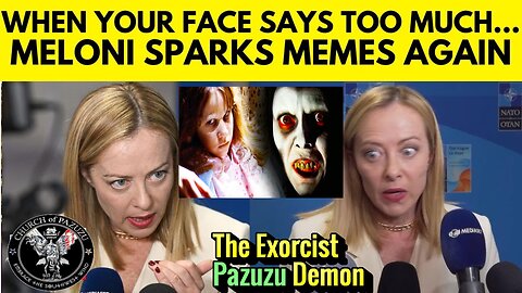 Ethiopia Genocide Enabler Italian PM Giorgia Meloni Appears to be Possessed | Demons plus Coke.?