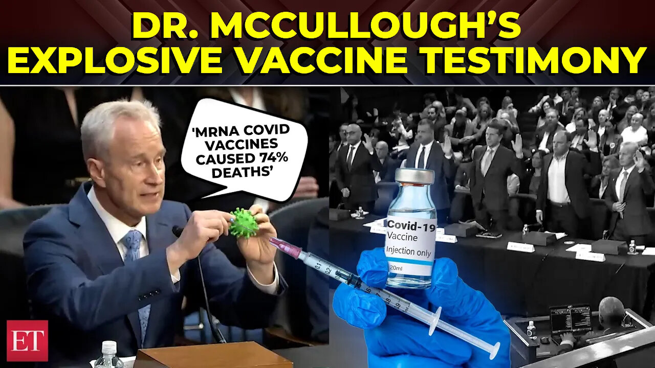 Covid Vaccines Caused 74% Deaths - Dr. Peter McCullough Shocks Senate With Bombshell Claim