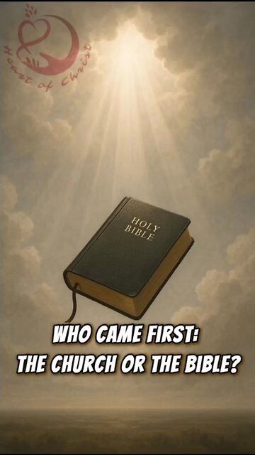 WHO CAME FIRST, BIBLE Or CHURCH? #truth #jesus #mary #joseph #ihs #church #bible #christian #saints