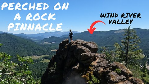 Perched on a rock pinnacle to see views you won't believe | Bunker Hill | Pacific Crest Trail