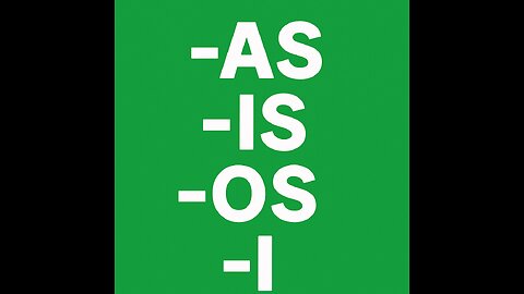 Esperanto Start: -as, -is, -os, -i