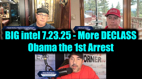 NIN. JAC. SCOT. Obama the 1st Arrest. More DECLASS. 7-22-25-AT-8PM-CST-10-EST