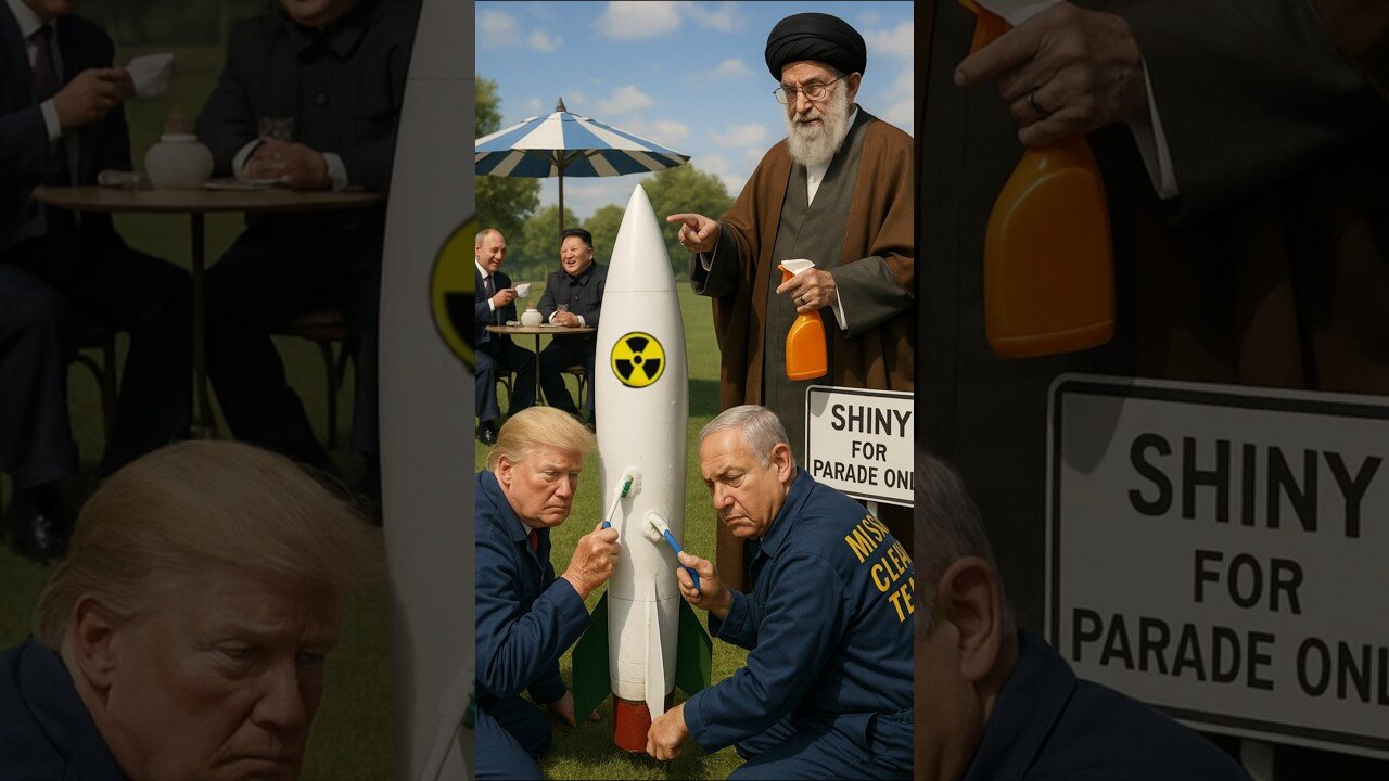 Trump & Bibi Polishing Khamenei's Nuke Like Pros! Putin & Kim Enjoy the Show☕️
