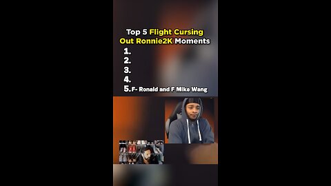 Flight Cursing Out Ronnie2K Moments