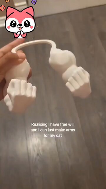 new Cat arm look cool as real but it's fake