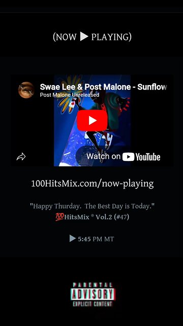NOW ▶️ PLAYING #SwaeLee #PostMalone