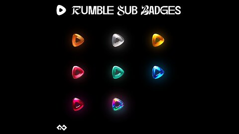 🔴Making Rumble Sub Badges - Live Design