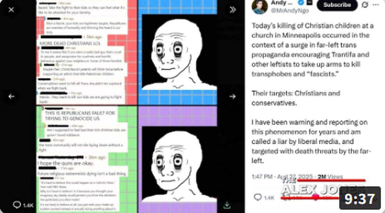 BREAKING VIDEO: The Trantifa Trans Cult Is Issuing New Death Threats Against Journalist Andy Ngo After He Reported On Their Public Celebration Of The Children's Brutal Killing At The Minneapolis, Minnesota Catholic Mass Yesterday