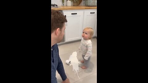 Cup Flip 😂#cutebaby #funnyvideos #funnymoments