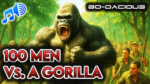🎵'100 Men Vs. A Gorilla' RAP Music Video | Bo-Dacious