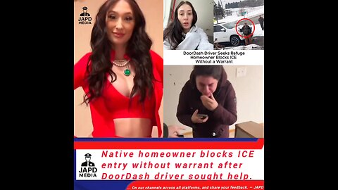 Native homeowner blocks ICE entry without warrant after DoorDash driver sought help #NoWarrant #japd